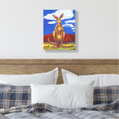 Kangaroo Gifts & Accessoires Canvas Afdruk (Insitu (Slaapkamer))