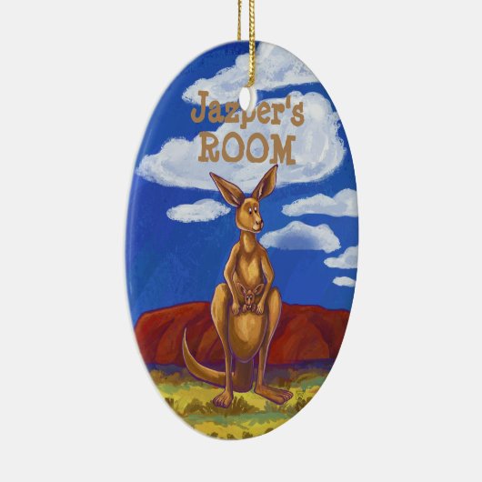 Kangaroo Gifts & Accessoires Keramisch Ornament (Rechts)