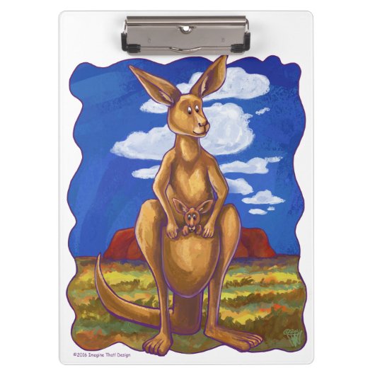 Kangaroo Gifts & Accessoires Klembord (Voorkant)