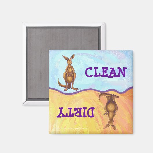 Kangaroo Gifts & Accessoires Magneet (Voorkant / Achterkant)