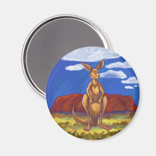 Kangaroo Gifts & Accessoires Magneet (Voorkant / Achterkant)
