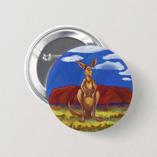 Kangaroo Gifts & Accessoires Ronde Button 5,7 Cm (Voorkant /achterkant)