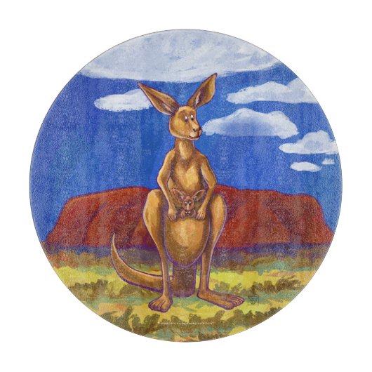 Kangaroo Gifts & Accessoires Snijplank (Voorkant)