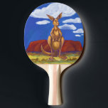 Kangaroo Gifts & Accessoires Tafeltennisbatje<br><div class="desc">Cute Animal Parade Head en Tails Kangaroo met Baby Joey zullen zeker in het hart van kinderen van alle leeftijden springen. Onze oorspronkelijke dierlijke cadeaus en Accessoires hebben een schattige kangoeroemmoeder met een baby in haar zak die in de rug van Australië staat met Ayers rots achter hen met een...</div>