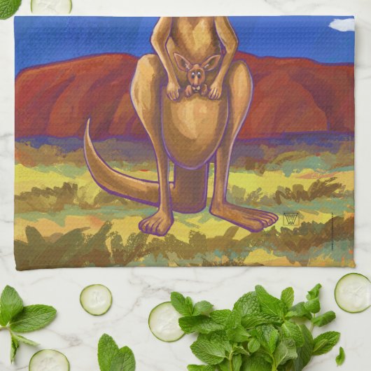 Kangaroo Gifts & Accessoires Theedoek (Gevouwen)