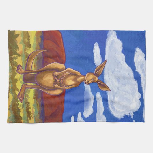 Kangaroo Gifts & Accessoires Theedoek (Horizontaal)