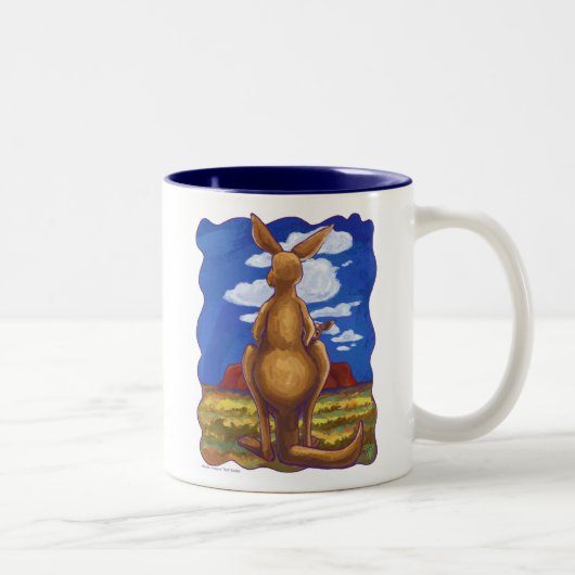 Kangaroo Gifts & Accessoires Tweekleurige Koffiemok (Rechts)