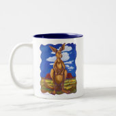 Kangaroo Gifts & Accessoires Tweekleurige Koffiemok (Links)