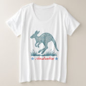 Kangaroo Grote Maat T-shirt (Design voorkant)