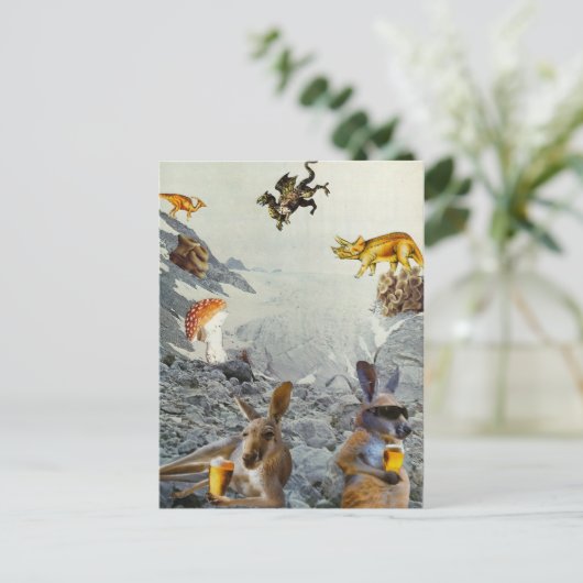 Kangaroo Holiday Briefkaarten (Staand voorkant)