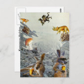 Kangaroo Holiday Briefkaarten (Voorkant / Achterkant)