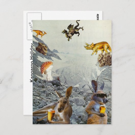 Kangaroo Holiday Briefkaarten (Voorkant / Achterkant)