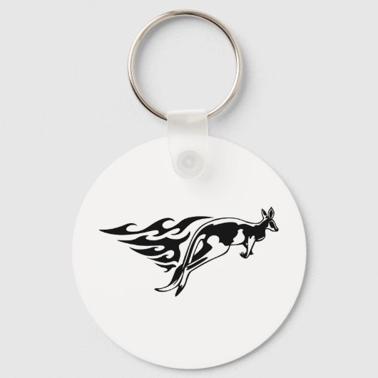 Kangaroo Hopping Sleutelhanger (Voorkant)