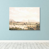 Kangaroo Hunt Canvas Afdruk (Insitu (Houten vloer))