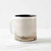 Kangaroo Hunt Tweekleurige Koffiemok (Voorkant links)