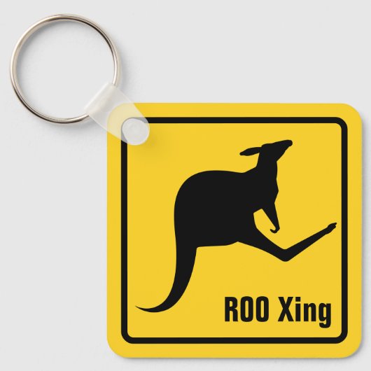 Kangaroo Icon-Sleutelhanger Sleutelhanger (Voorkant)