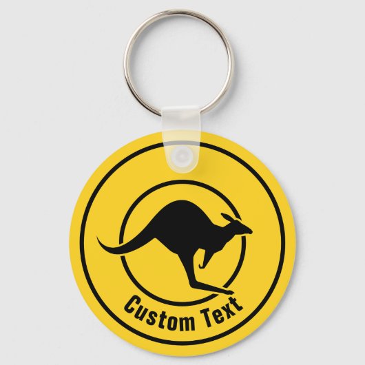 Kangaroo Icon-Sleutelhanger Sleutelhanger (Voorkant)