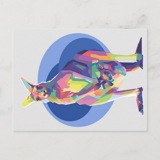 Kangaroo in de pop | Perfect geschenk Aankondigingskaart (Voorkant)