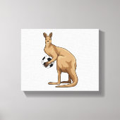 Kangaroo in de sport canvas afdruk (Voorkant)