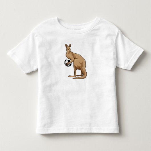 Kangaroo in de sport kinder shirts (Voorkant)