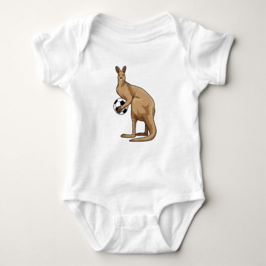 Kangaroo in de sport romper (Voorkant)