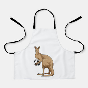 Kangaroo in de sport schort