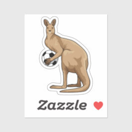 Kangaroo in de sport sticker