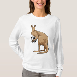 Kangaroo in de sport t-shirt