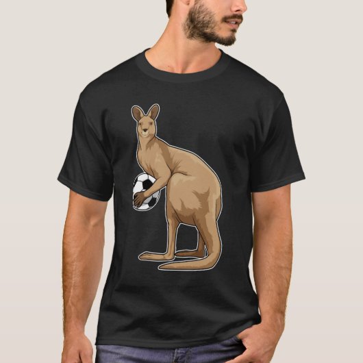 Kangaroo in de sport t-shirt (Voorkant)