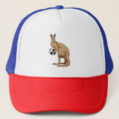 Kangaroo in de sport trucker pet (Voorkant)