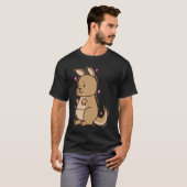 Kangaroo in Love Australia Outback T-shirt (Voorkant volledig)