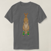 Kangaroo Inline skating Roller schaatsen T-shirt (Design voorkant)