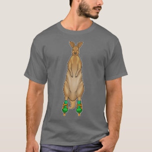 Kangaroo Inline skating Roller schaatsen T-shirt