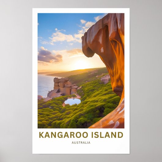 Kangaroo Island Australië Reisprint Poster (Voorkant)