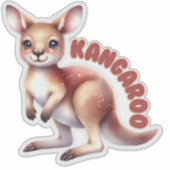 KANGAROO (JOEY) - KINDERKAMER STICKER (Voorkant)
