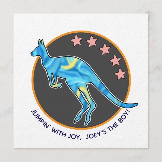 kangaroo kaart (Voorkant)