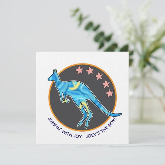 kangaroo kaart (Staand voorkant)