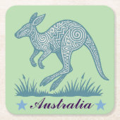 Kangaroo Kartonnen Onderzetters (Voorkant)