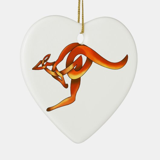 Kangaroo Keramisch Ornament (Rechts)