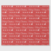 Kangaroo kerstdecor, Merry Sleigh Australian Cadeaupapier (Vlak)