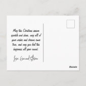 Kangaroo kerstkaarten, Santas Sleigh Australian Briefkaart (Achterkant)