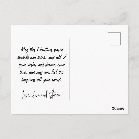 Kangaroo kerstkaarten, Santas Sleigh Australian Briefkaart (Achterkant)