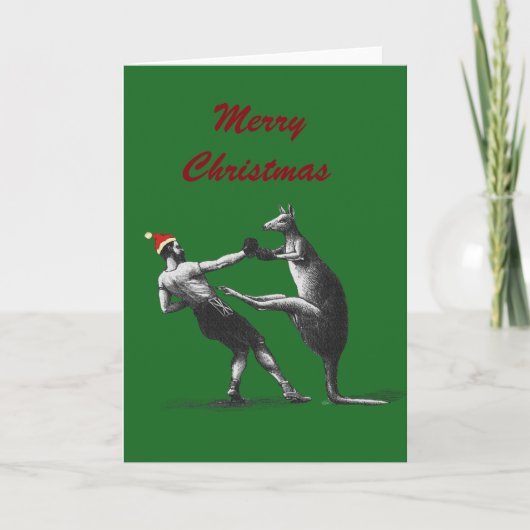 kangaroo kerstmis feestdagen kaart (Voorkant)