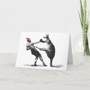 kangaroo kerstmis feestdagen kaart