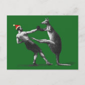 kangaroo kerstmis feestdagenkaart (Voorkant)