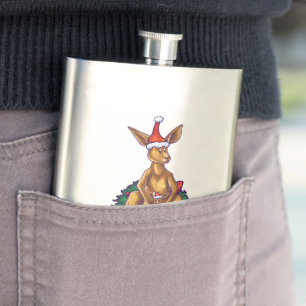 Kangaroo kerstSterrennacht Heupfles