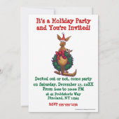 Kangaroo kerstSterrennacht Kaart (Achterkant)