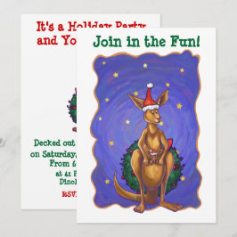 Kangaroo kerstSterrennacht Kaart