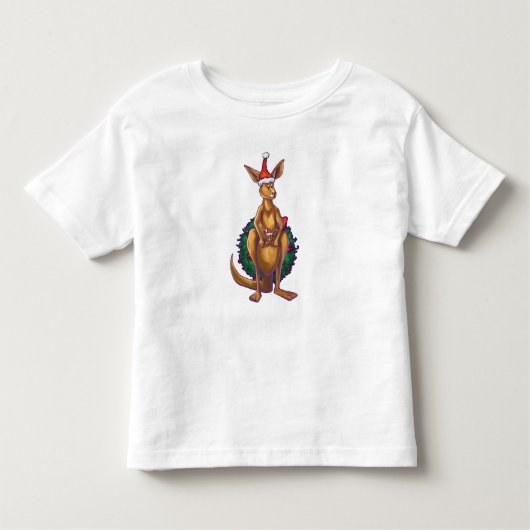 Kangaroo kerstSterrennacht Kinder Shirts (Voorkant)