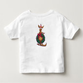 Kangaroo kerstSterrennacht Kinder Shirts (Achterkant)